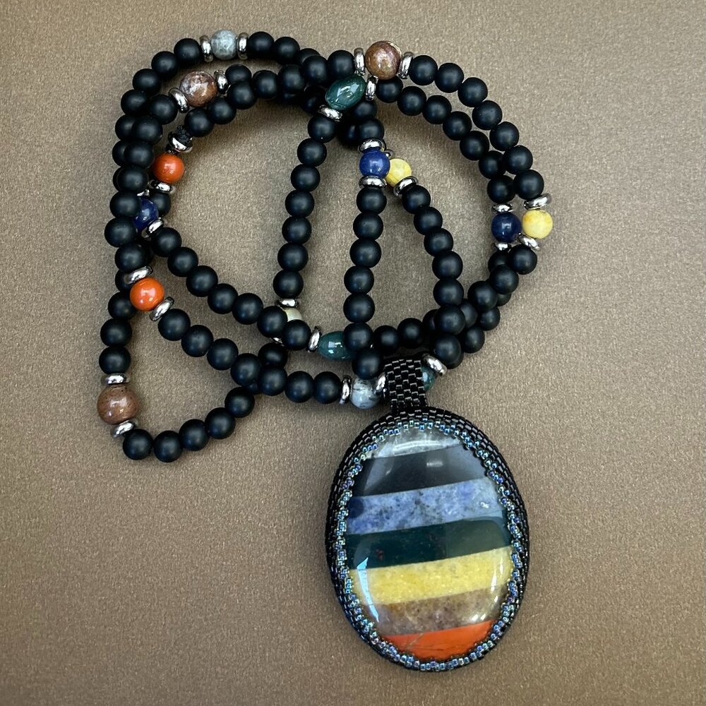 Chakra Stone Necklace - Healing Jewelry - Antistress Jewelry - Spiritual Jewelry